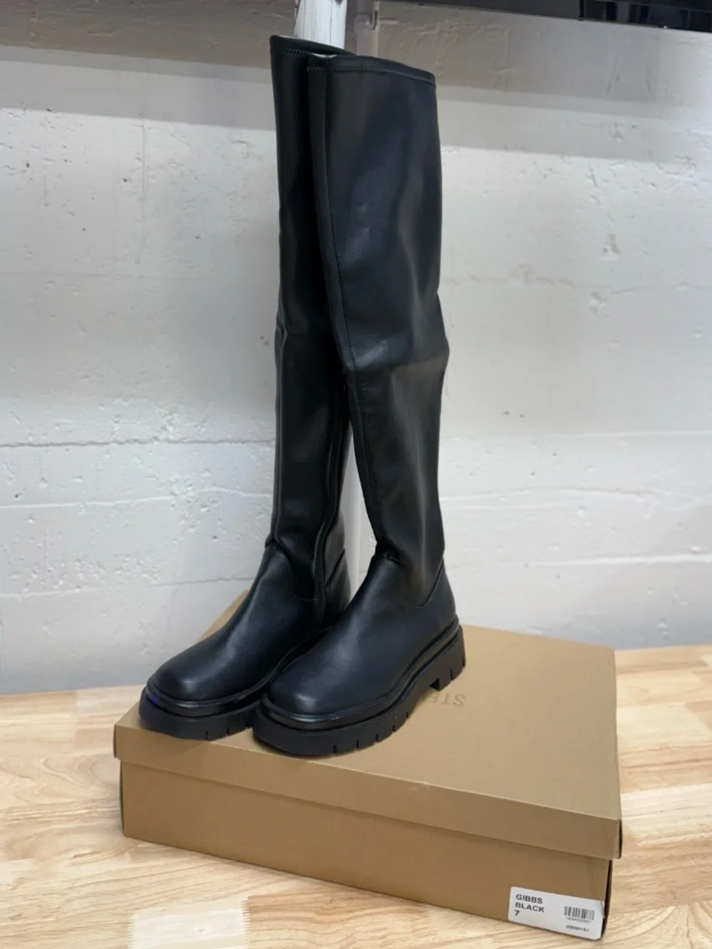 Steve Madden GIBBS Over-the-Knee Boot | Black | Size 7 | New in Box